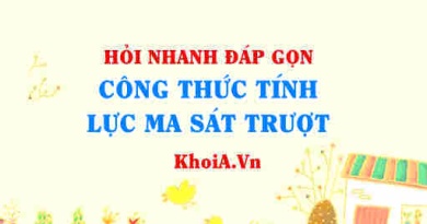 Công thức tính lực ma sát trượt? Vật lí 10